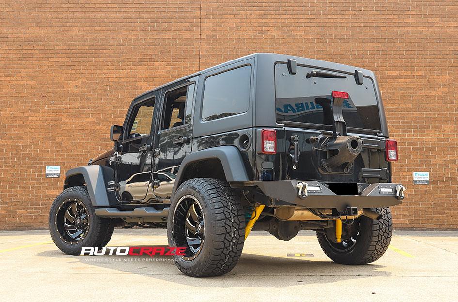 JEEP WRANGLER CLEAVER GLOSS BLACK MILLED ACCENTS